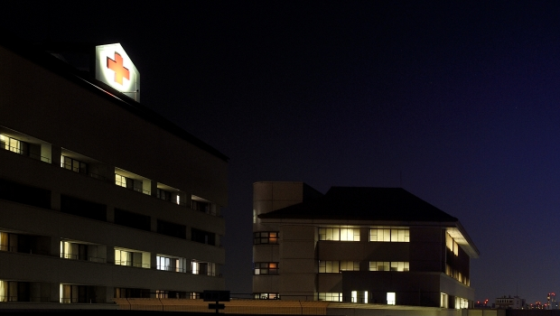 大津赤十字病院の夜景