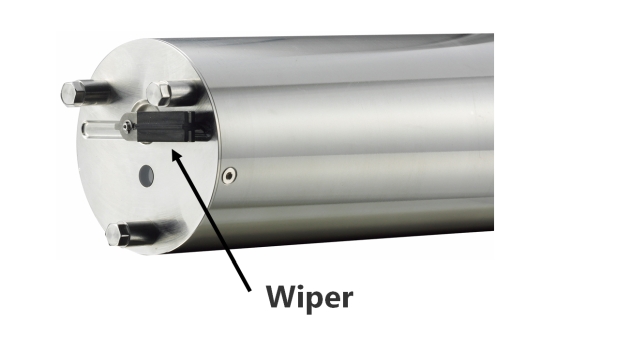 Built-in wiper cleaning system