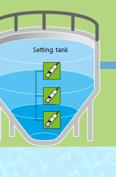 Setting tank