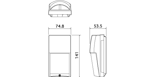 LX-402 - LX-402-OPTEX-Sensor de Movimiento PIR / Uso en Interior/ Exterior/ 12 x 15 m Cobertura / Compatible con cualquier panel de alarma / Alambrico - Relematic.mx