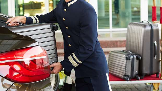 Hotel porter, pick-up, luggage transportation, customer satisfaction improvement