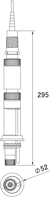pHセンサー SE-pH-D　外形寸法図