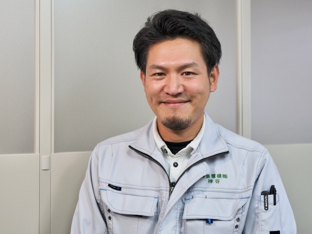 神榮電機設備工業　神谷代表取締役